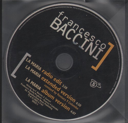 Francesco baccini seltene - francesco,